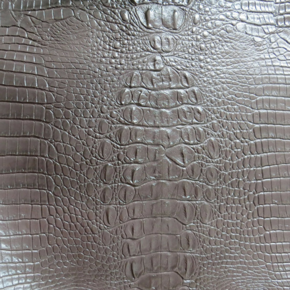 Jana Feifer Brown Tote Leather PVC Inside Pockets - Picture 2 of 3